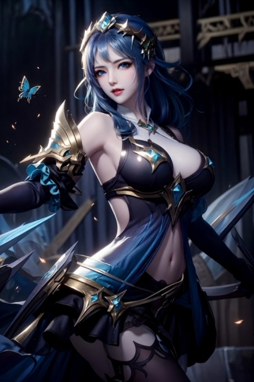 AI绘画-王者荣耀-虞姬-国漫小屋