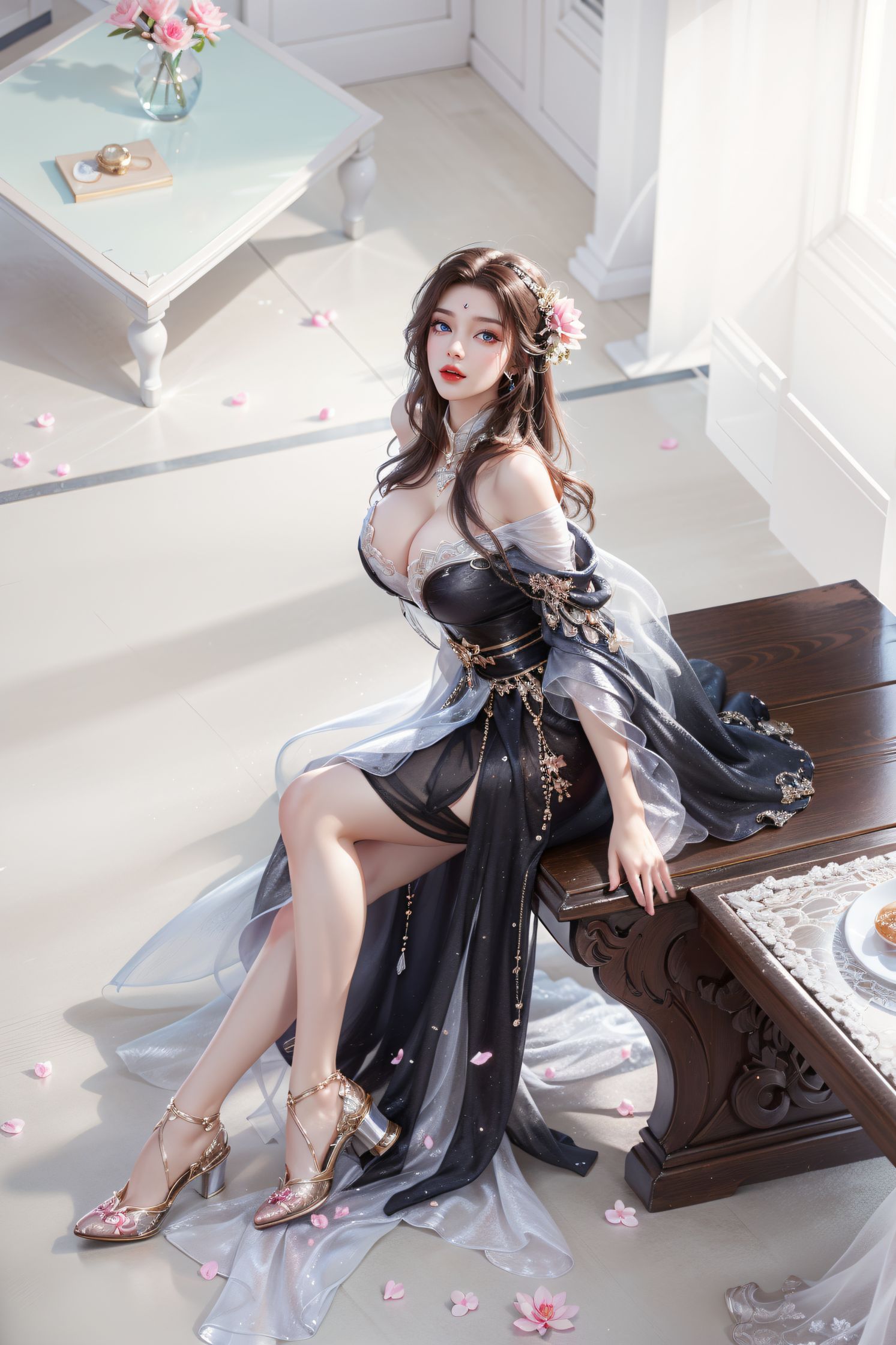 AI绘画-月婵·巅峰唯美-国漫小屋